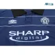 Camiseta Manchester United Visitante Retro 1999/00 Azul Oscuro Niño Kit