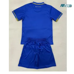 Camiseta Monaco Visitante 2025/2026 Azul/Dorado Niño Kit