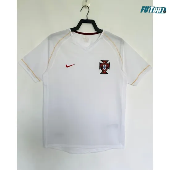 Camiseta Portugal Alternativo Retro 2006 Blanco