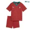 Camiseta Portugal Local Mundial 2026 Rojo Niño Kit