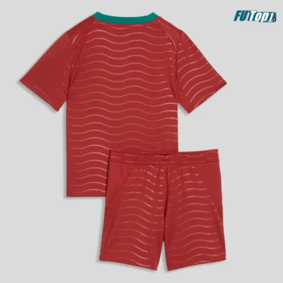 Camiseta Portugal Local Mundial 2026 Rojo Niño Kit