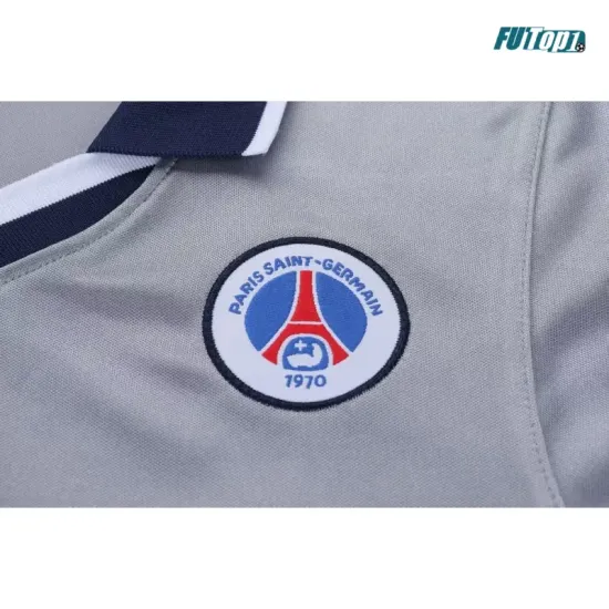 Camiseta PSG Visitante Retro 2000/01 Gris Niño Kit