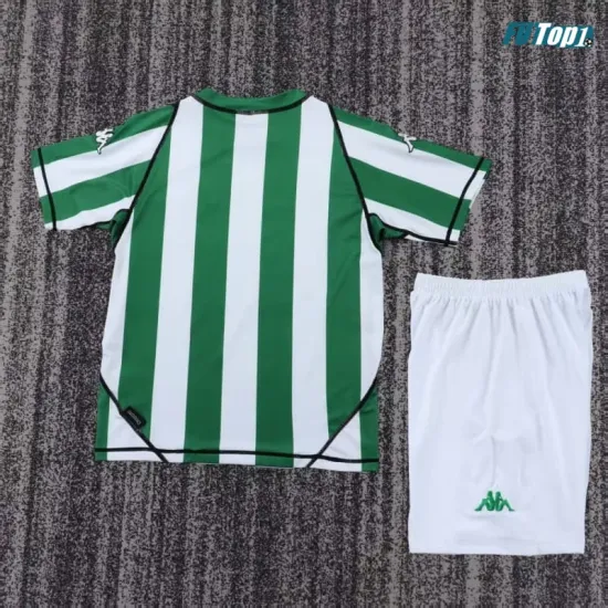 Camiseta Real Betis Local Retro 2003/04 Verde/Blanco Niño Kit