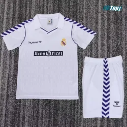 Camiseta Real Madrid Local Retro 1988/90 Blanco Niño Kit