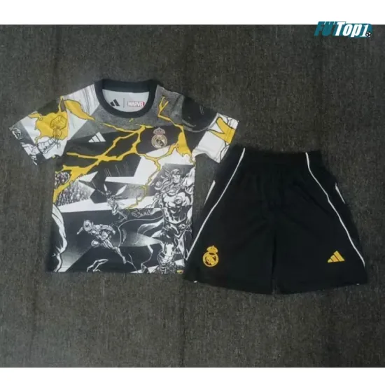 Camiseta Real Madrid x Marvel 2025/2026 Edición Especial Niño Kit