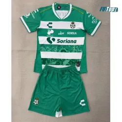 Camiseta Santos Laguna Local 2025/2026 Verde/Blanco Niño Kit