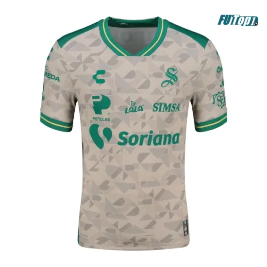 Camiseta Santos Laguna Visitante 2025/2026 Blanco/Verde