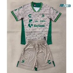 Camiseta Santos Laguna Visitante 2025/2026 Blanco/Verde Niño Kit