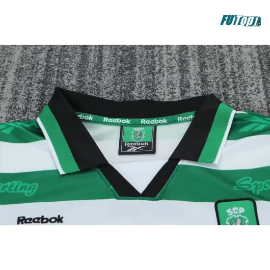 Camiseta Sporting Lisboa Local Retro 1999/00 Verde/Blanco Niño Kit