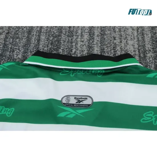 Camiseta Sporting Lisboa Local Retro 1999/00 Verde/Blanco Niño Kit