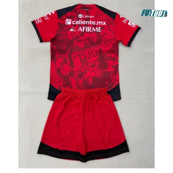 Camiseta Tijuana Local 2025/2026 Rojo Niño Kit