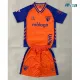Camiseta Málaga CF Alternativo 2025/2026 Naranja/Azul Niño Kit