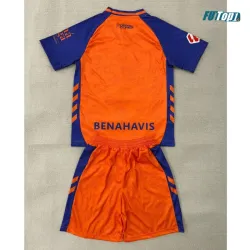 Camiseta Málaga CF Alternativo 2025/2026 Naranja/Azul Niño Kit