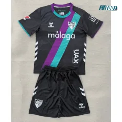 Camiseta Málaga CF Visitante 2025/2026 Negro Niño Kit