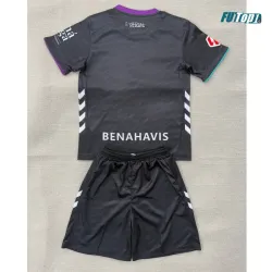 Camiseta Málaga CF Visitante 2025/2026 Negro Niño Kit