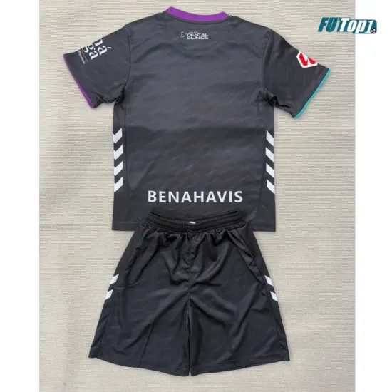 Camiseta Málaga CF Visitante 2025/2026 Negro Niño Kit