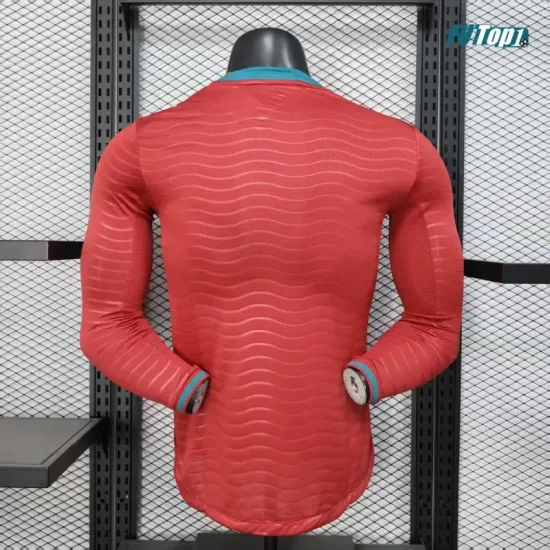 Camiseta Portugal Local Mundial 2026 ML Rojo (EDICIÓN JUGADOR)