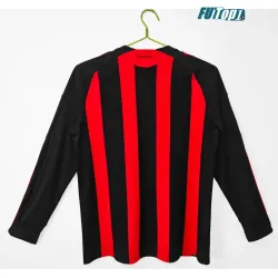 Camiseta AC Milan Local Retro 2008/09 ML Rojo/Negro