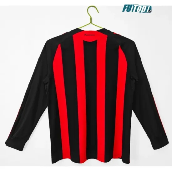 Camiseta AC Milan Local Retro 2008/09 ML Rojo/Negro