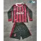 Camiseta AC Milan Local Retro 2009/10 ML Rojo/Negro Niño Kit