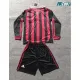 Camiseta AC Milan Local Retro 2009/10 ML Rojo/Negro Niño Kit