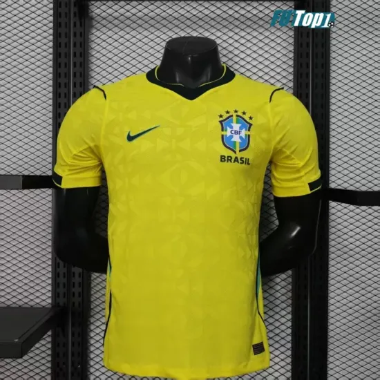 Camiseta Brasil Local Mundial 2026 Amarillo (EDICIÓN JUGADOR)