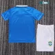 Camiseta Brasil Visitante Retro 1996 Azul Niño Kit