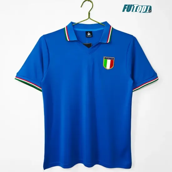 Camiseta Italia Local Retro 1982 Azul