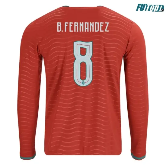 Camiseta B.Fernandez 8 Portugal Local 2026 ML Rojo