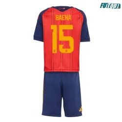 Camiseta Baena 15 España Local 2026 Rojo/Azul Niño Kit
