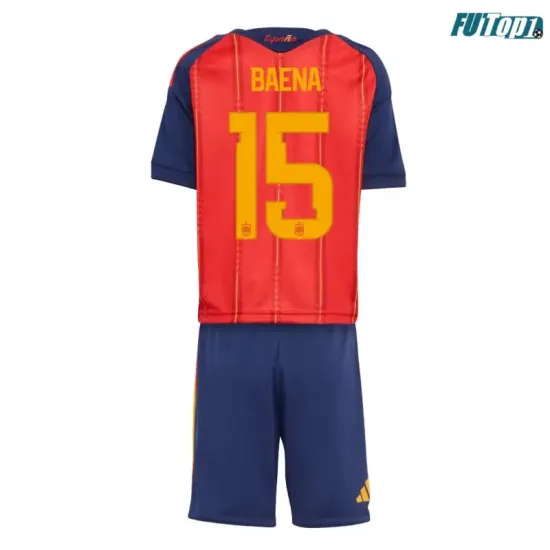 Camiseta Baena 15 España Local 2026 Rojo/Azul Niño Kit