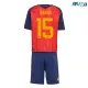 Camiseta Baena 15 España Local 2026 Rojo/Azul Niño Kit