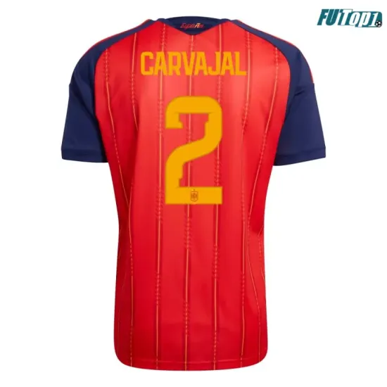 Camiseta Carvajal 2 España Local 2026 Rojo/Azul