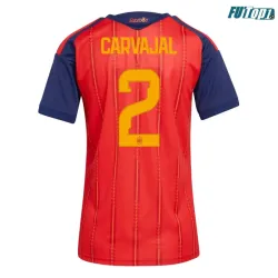 Camiseta Carvajal 2 España Local 2026 Rojo/Azul Mujer