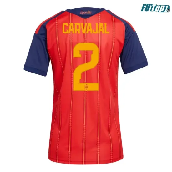 Camiseta Carvajal 2 España Local 2026 Rojo/Azul Mujer