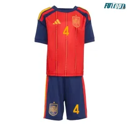 Camiseta Cubarsí 4 España Local 2026 Rojo/Azul Niño Kit
