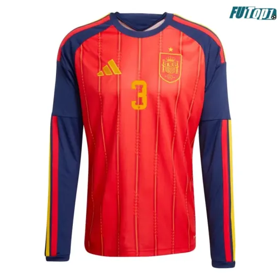 Camiseta Le Normand 3 España Local 2026 ML Rojo/Azul