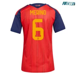Camiseta Merino 6 España Local 2026 Rojo/Azul Mujer