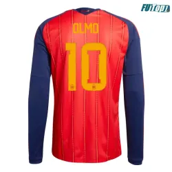 Camiseta Olmo 10 España Local 2026 ML Rojo/Azul