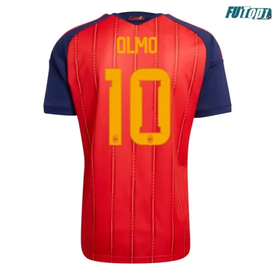 Camiseta Olmo 10 España Local 2026 Rojo/Azul