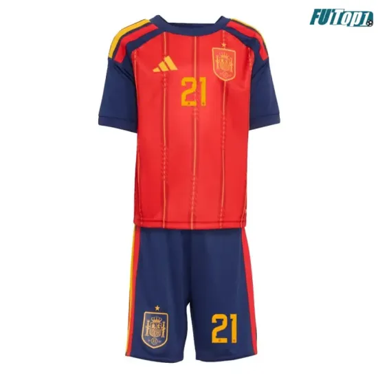 Camiseta Oyarzabal 21 España Local 2026 Rojo/Azul Niño Kit