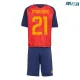 Camiseta Oyarzabal 21 España Local 2026 Rojo/Azul Niño Kit