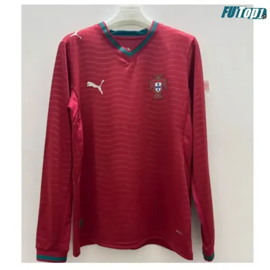 Camiseta Portugal Local Mundial 2026 ML Rojo