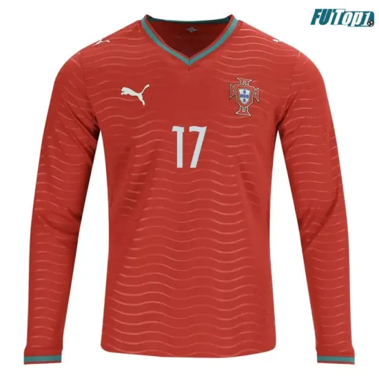 Camiseta Rafa Leão 17 Portugal Local 2026 ML Rojo