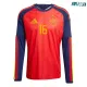Camiseta Rodrigo 16 España Local 2026 ML Rojo/Azul