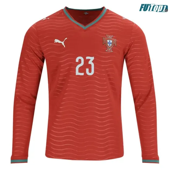 Camiseta Vitinha 23 Portugal Local 2026 ML Rojo