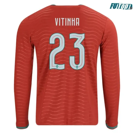 Camiseta Vitinha 23 Portugal Local 2026 ML Rojo