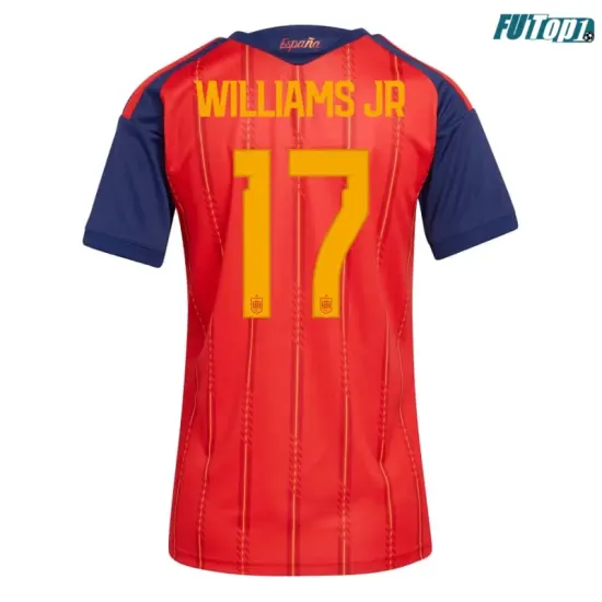 Camiseta Williams Jr 17 España Local 2026 Rojo/Azul Mujer