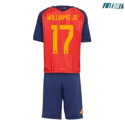Camiseta Williams Jr 17 España Local 2026 Rojo/Azul Niño Kit