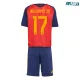 Camiseta Williams Jr 17 España Local 2026 Rojo/Azul Niño Kit